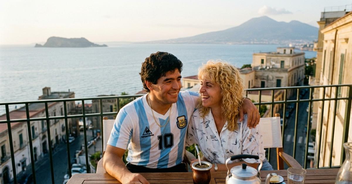 Claudia VIllafañe y Diego Maradona