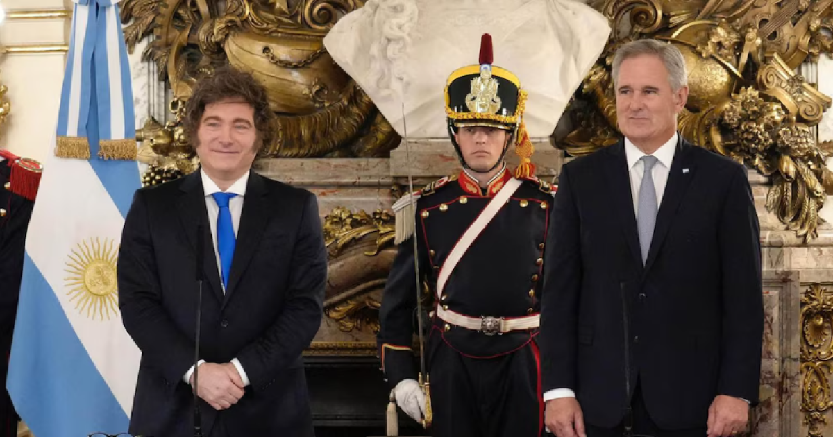 Javier Milei y el canciller Pablo Quirno