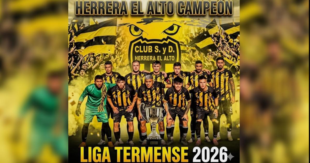 Herrera El Alto se consagroacute campeoacuten de la Liga Termense de Fuacutetbol tras vencer por penales a 25 de Mayo