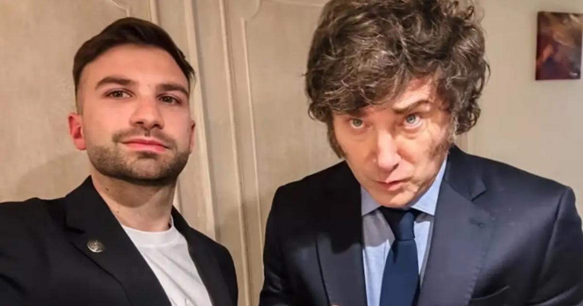 Mauricio Novelli junto al presidente Javier Milei en la Casa Rosada