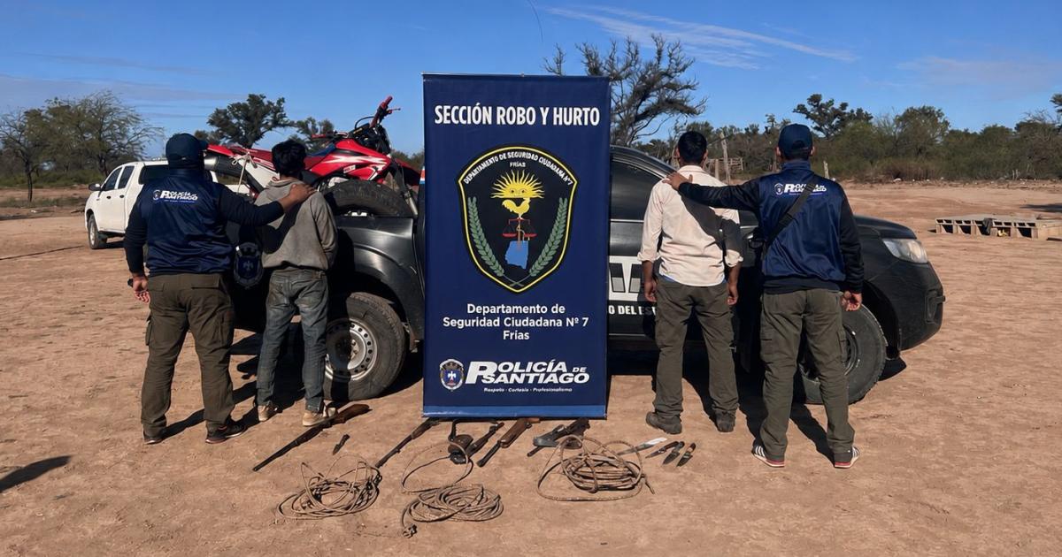 Los sospechosos fueron alojados en la sede policial (Foto El Liberal)