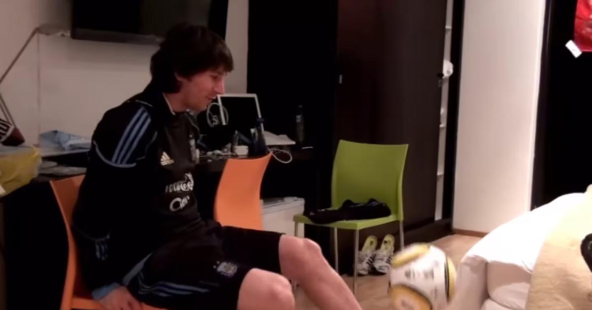 Lionel Messi- el video ineacutedito del Mundial 2010 que se volvioacute viral