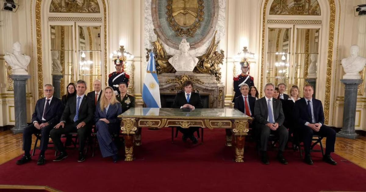 Javier Milei ayer en cadena nacional (Foto-Infobae)
