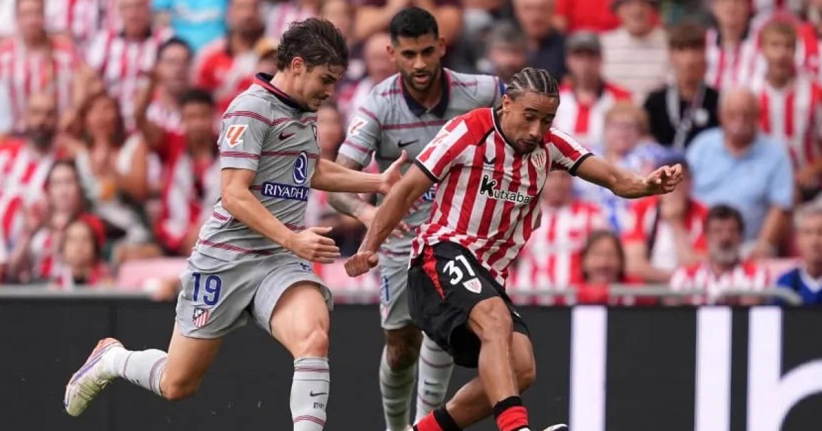 Julin Álvarez volvió a jugar en Atlético de Madrid y Cuti Romero tuvo su debut en la goleada sufrida ante Athletic Bilbao (Juan Manuel Serrano ArceGetty Images)