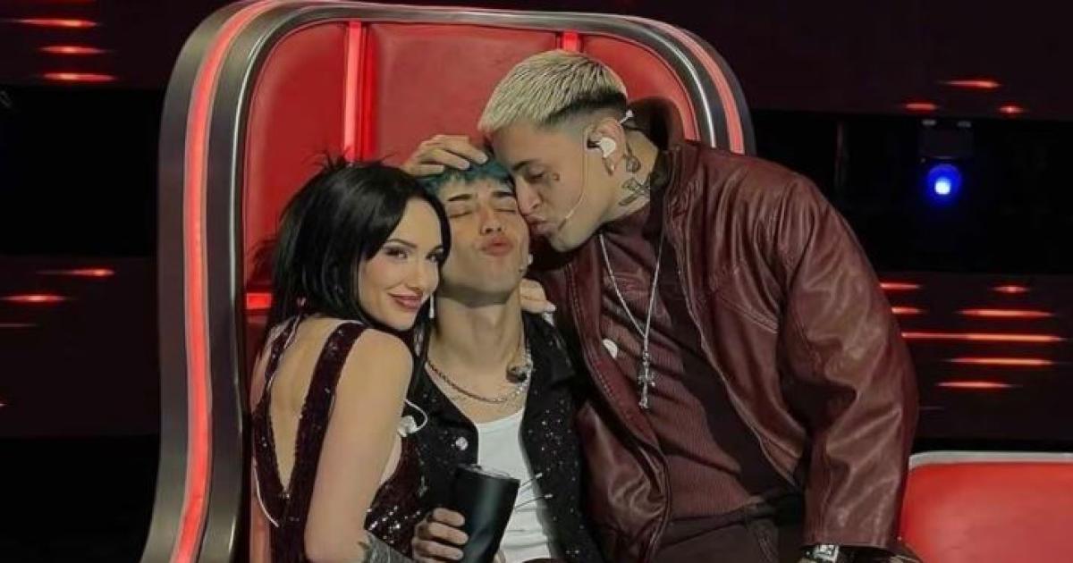 La Joaqui Luck Ra y Thiago PZK en La Voz Argentina - Foto- Instagram de LAM