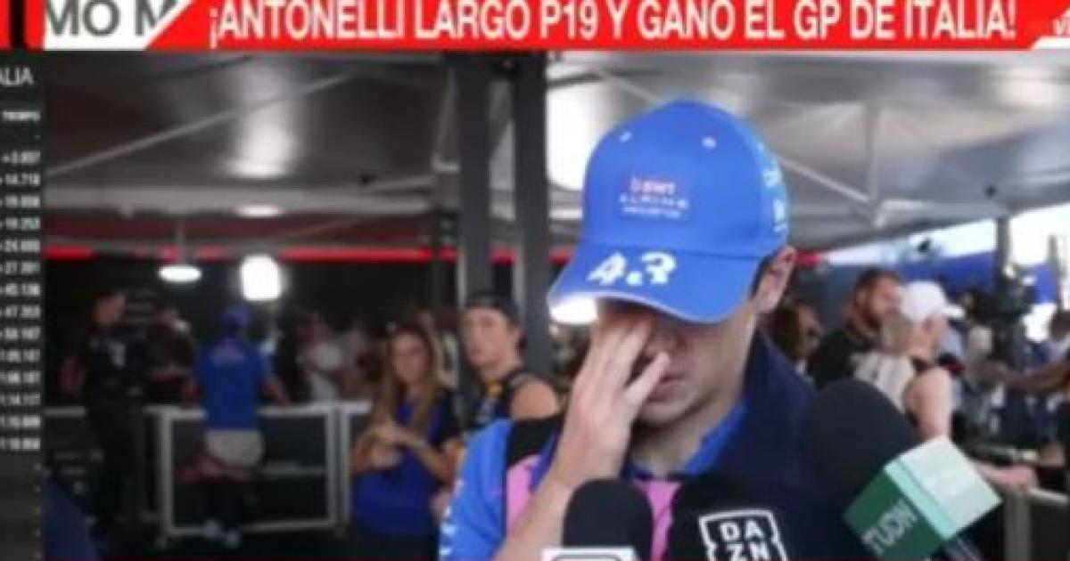 El llanto de Franco Colapinto tras el GP de Italia- Desaprovecheacute una oportunidad