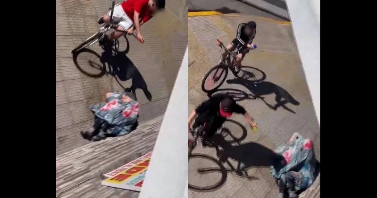 Indignante- adolescentes agredieron a una mujer en situacioacuten de calle y el video se viralizoacute