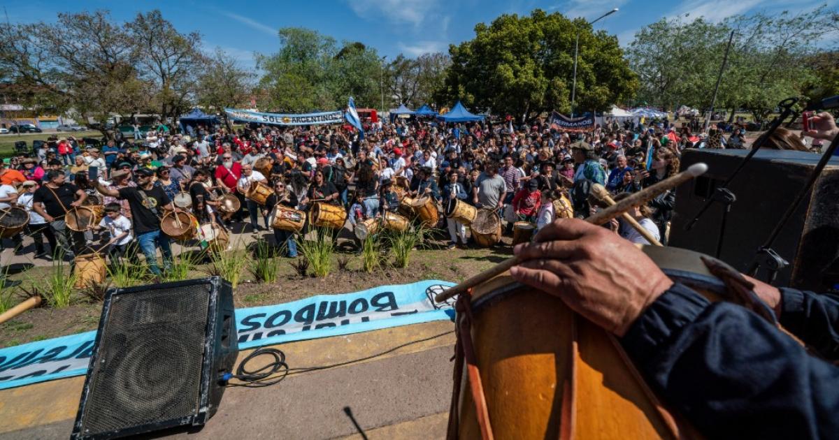 Marcha de los bombos en el Municipio de Moreno Buenos Aires