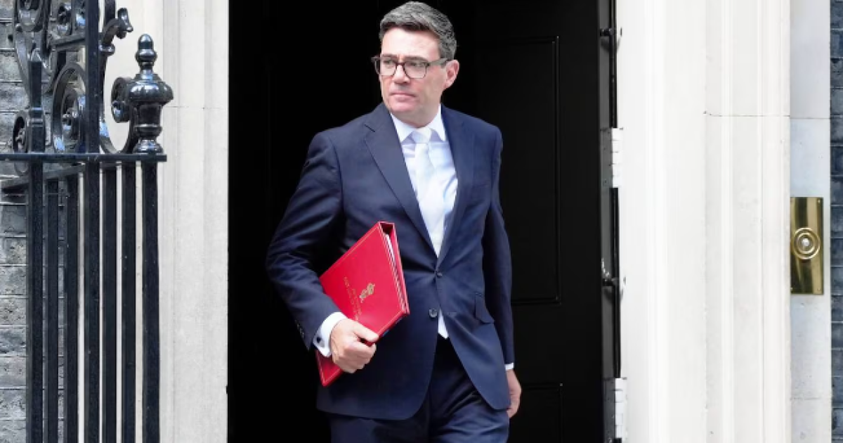 El primer ministro britnico Andy Burnham (Foto- (Stefan Rousseau - PA vía AP)