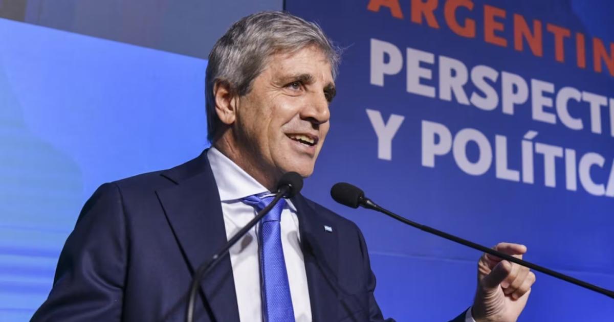 El ministro de Economía Luis Caputo (Foto- Prensa Gobierno)