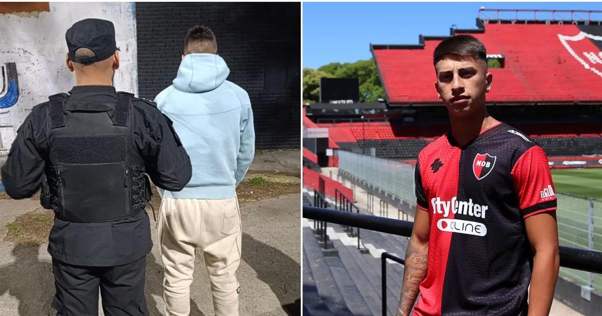 Detuvieron a un futbolista de Newells le encontraron un arma