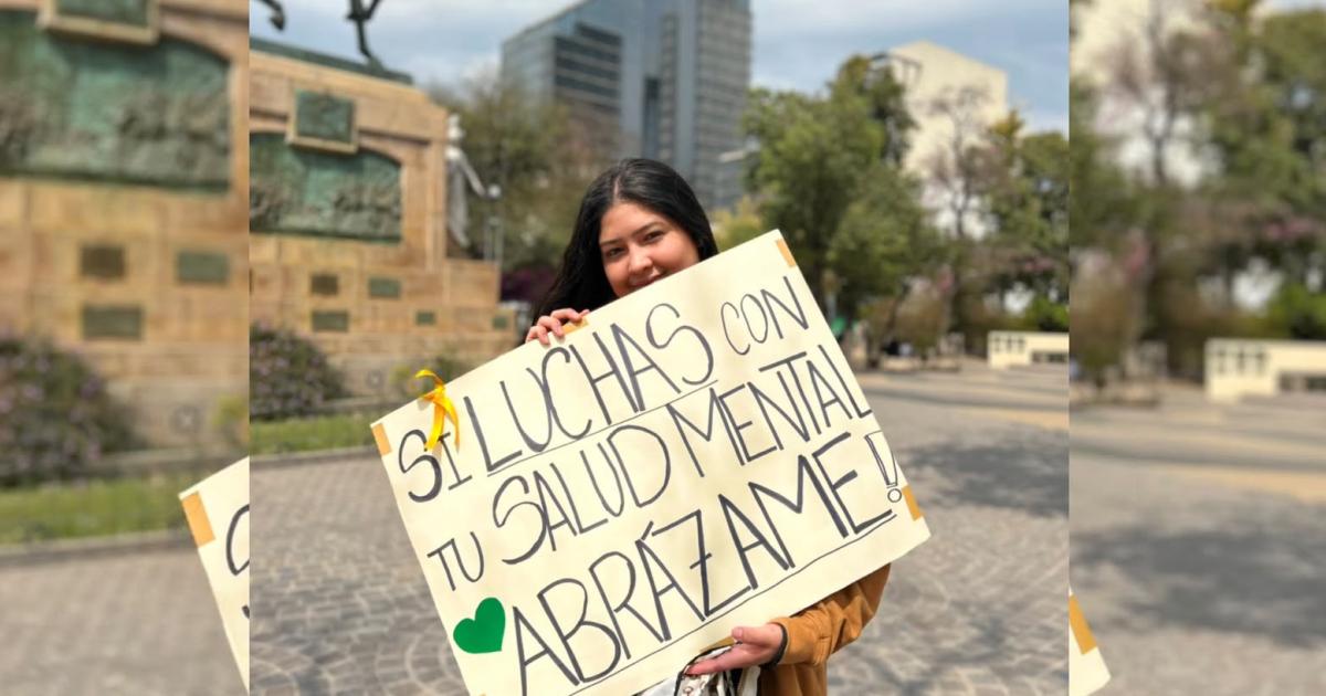 Dianella Ruiz en plaza Libertad
