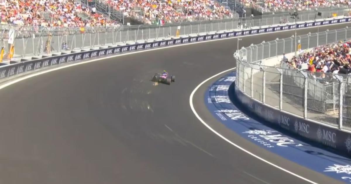 Colapinto hizo una espectacular maniobra en Madring (captura- X@F1)-
