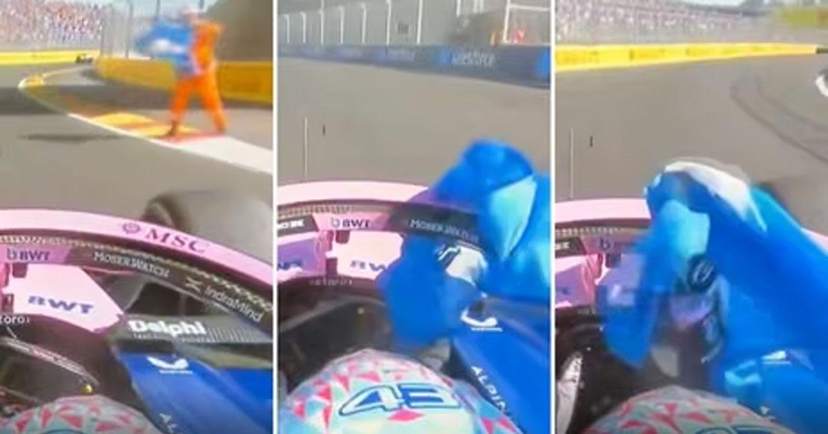 Emocionante- Colapinto terminoacute 7deg en Espantildea y celebroacute con la bandera argentina