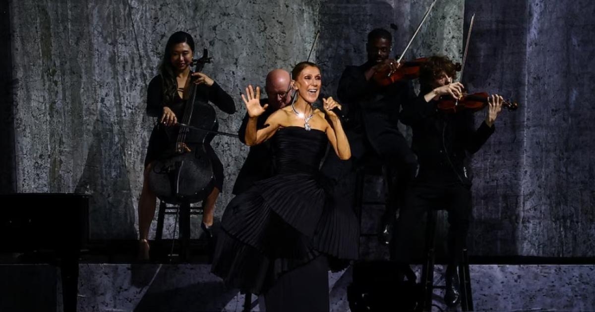 Celine Dion volvió al escenario