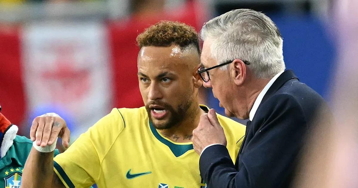 Ancelotti defiende a Neymar en el Mundial y confirma su fin en la SelecciónFoto- Yahoo