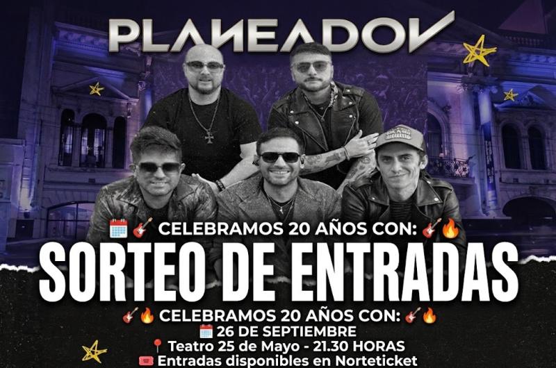 EL LIBERAL sortea entradas para el show de Planeador V en el Teatro 25 de Mayo