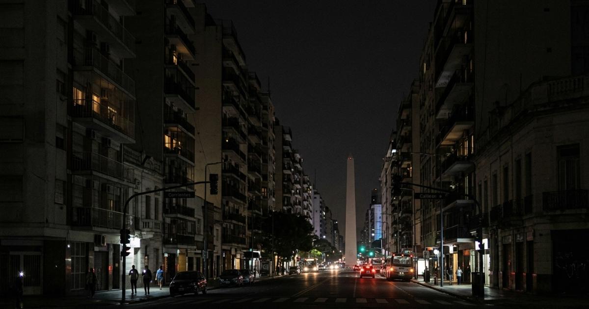 Masivo apagón en Buenos Aires- m�s de un millón de personas sin luz
