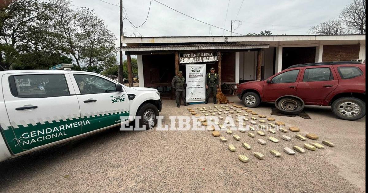 SECUESTRO Por orden de la Justicia Federal los ladrillos con marihuana fueron incautados por los gendarmes