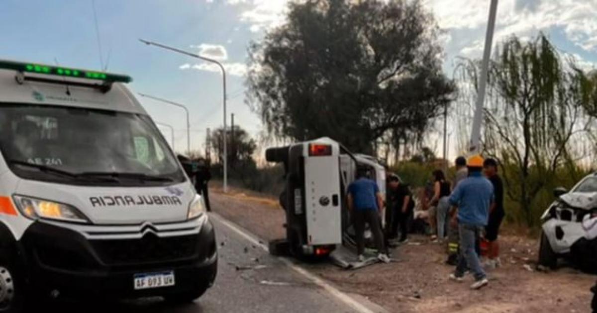 Foto captura de Canal 13 - Accidente en Mendoza