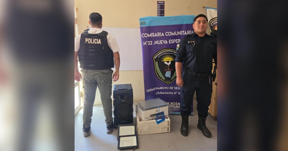 Esclarecen el robo a un jardiacuten de infantes y recuperan todos los bienes sustraiacutedos