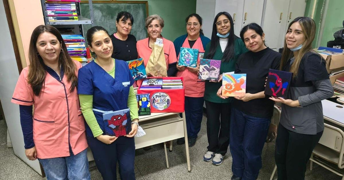 Te Pinto un Heacuteroe- arte que inspira y acompantildea