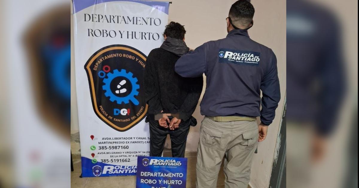 El sospechoso fue detenido en La Banda (Foto El Liberal)