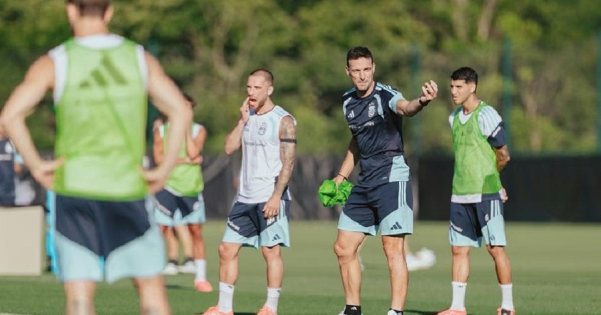 La Albiceleste inició los entrenamientos por la triple fecha FIFA (Foto Google)