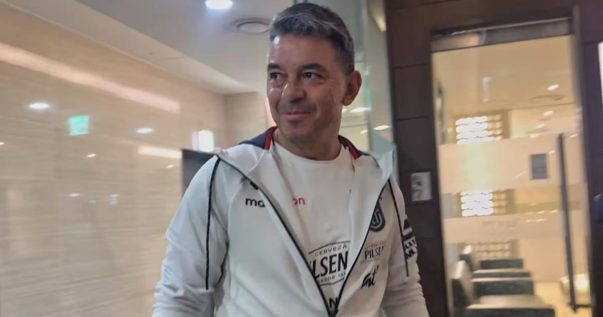 Marcelo Gallardo dio un mensaje al encontrarse por primera vez con el plantel de Ecuador (Fotovideo- @LaTri)