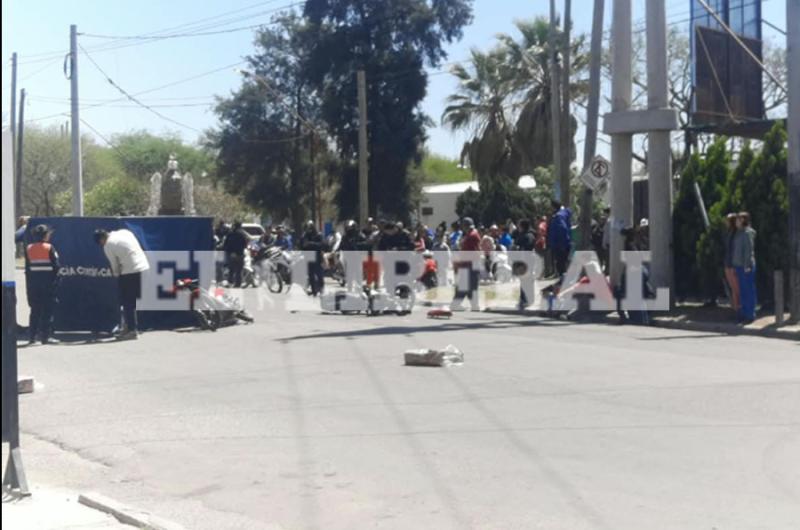 La Policía trabaja en el lugar (Foto El Liberal)