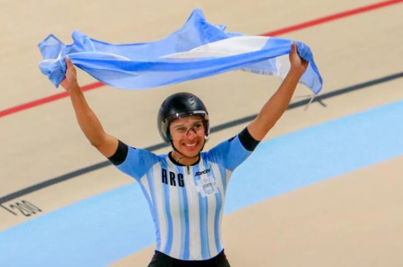 Natalia Vera volvioacute a hacer historia- ganoacute la plata en keirin y sumoacute tres medallas para Argentina