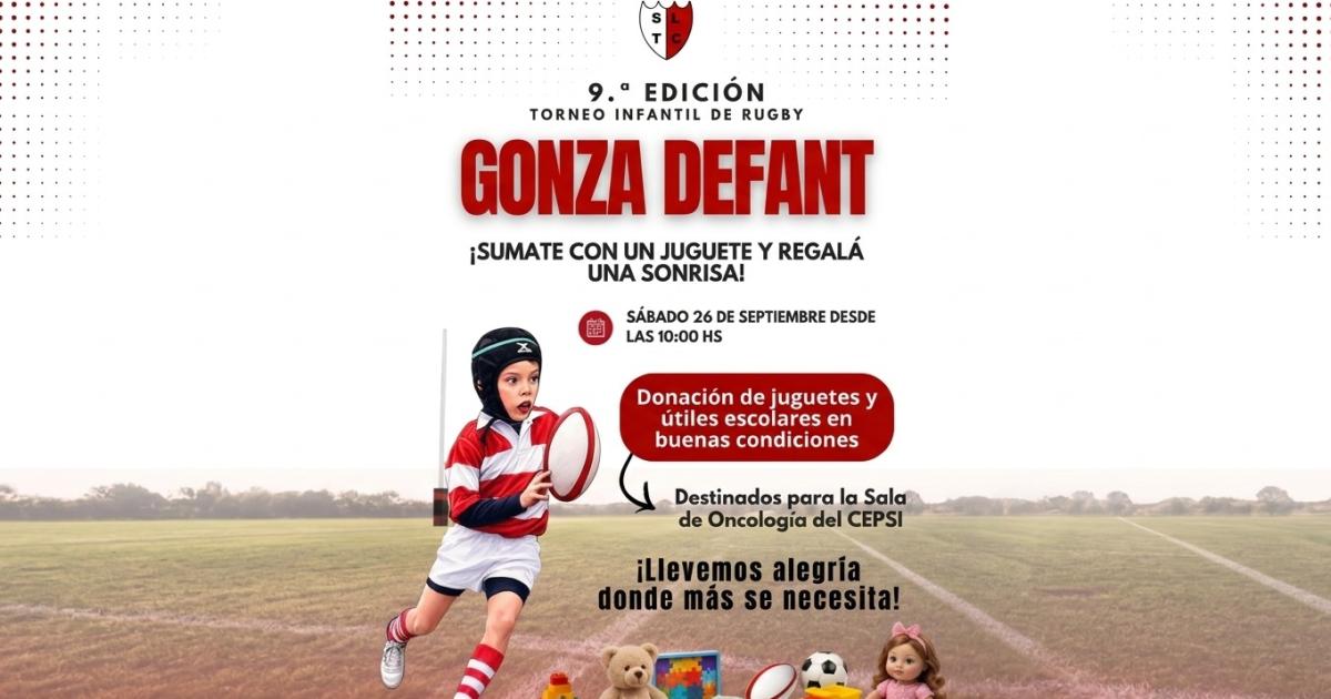 El Torneo Infantil de Rugby Gonza Defant vuelve con una campaña solidaria para el CEPSI