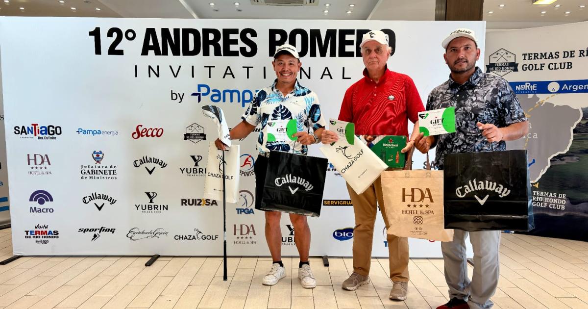 Se completó en las Termas la segunda jornada del torneo de golf andrés romero invitational