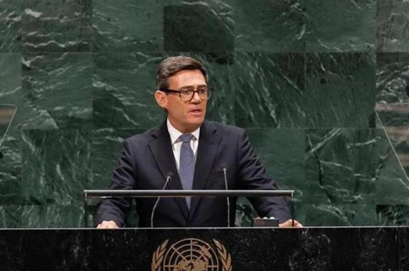 El primer ministro brit�nico Andy Burnham en la cumbre de la ONU (Foto- Google)