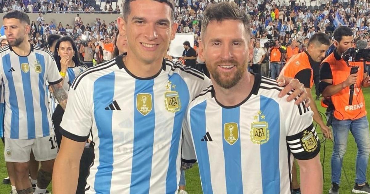 Laurato Blanco junto a Lionel Messi (Foto Google)