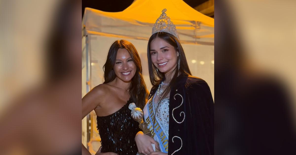 La foto de Pampita con la santiaguentildea Constanza Lastra Errasti tras consagrarse Reina de los Estudiantes 2026