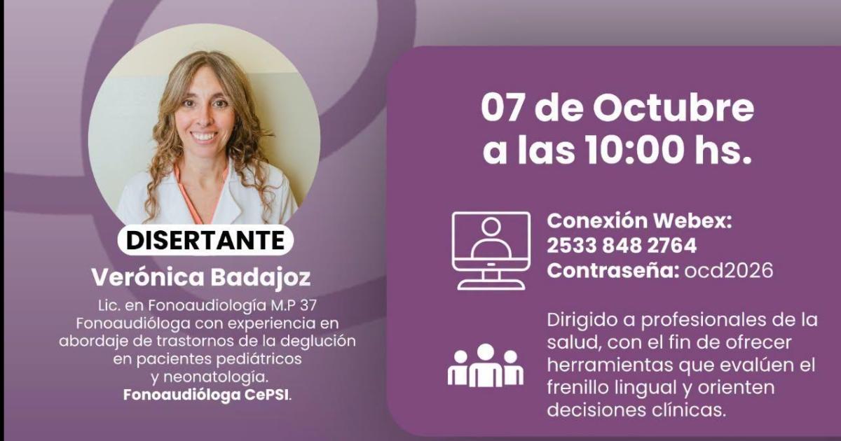 Ofreceraacuten taller virtual sobre el tratamiento del frenillo lingual