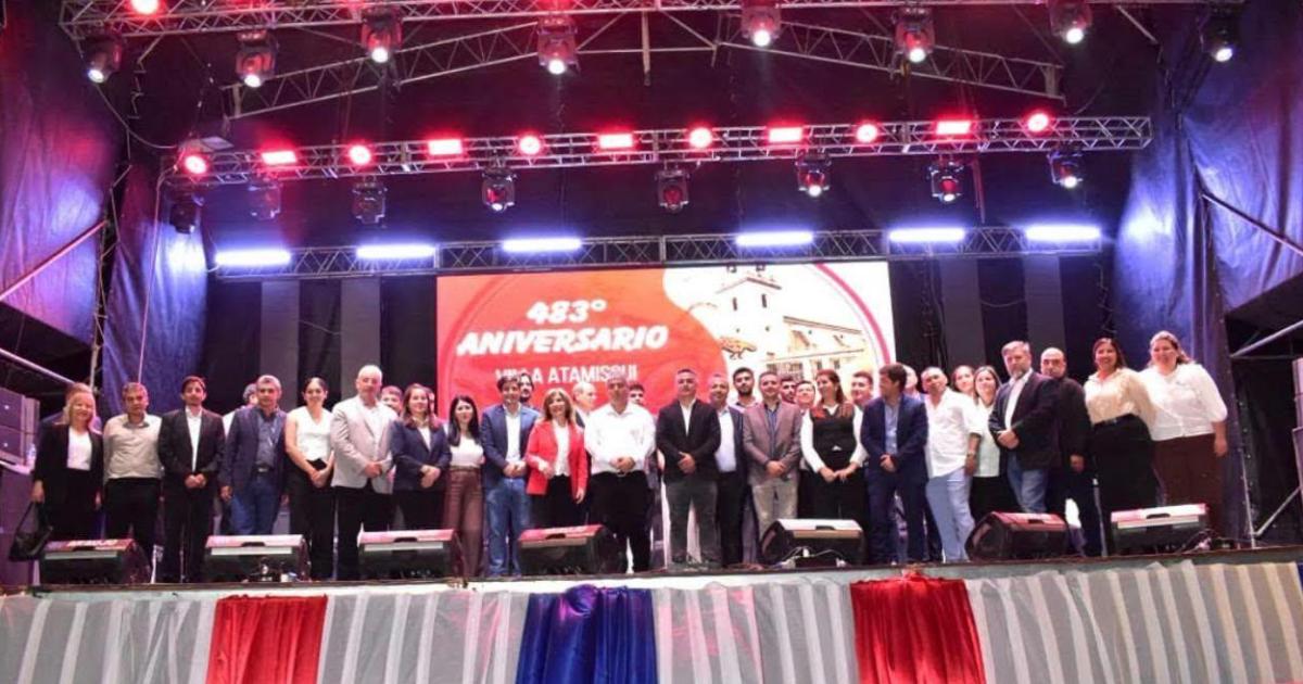 IDENTIDAD El pueblo de Villa Atamisqui estuvo acompañado durante los festejos por sus 483 años