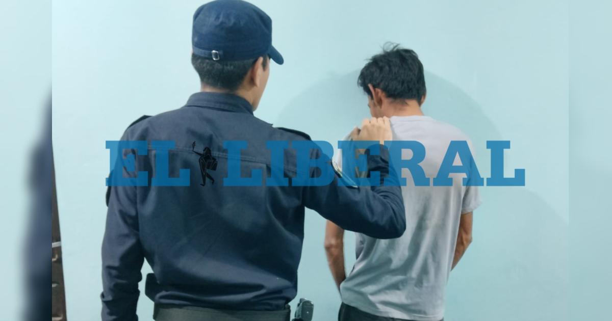 El sospechoso fue alojado en la sede policial (Foto El Liberal)