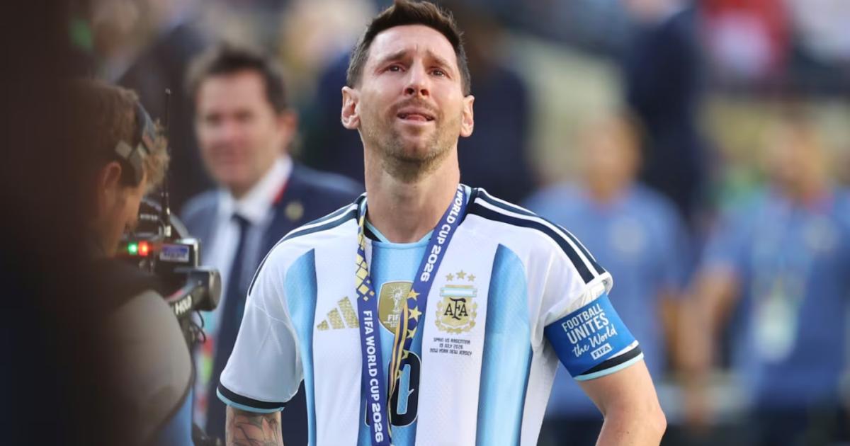 Lionel Messi tras la final ante España en el Mundial 2026 (Foto Google)