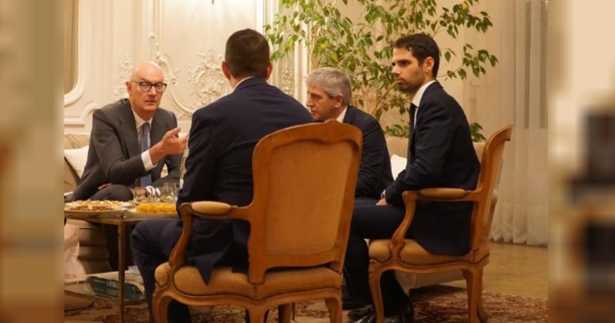 Caputo con su par francés (Foto- Agencia NA)