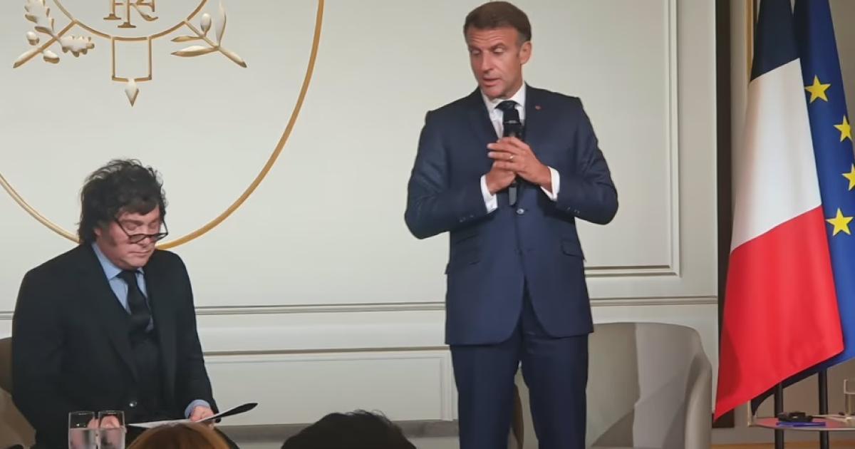 Cumbre en Pariacutes- Emmanuel Macron recibioacute a Javier Milei y a gobernadores argentinos en el Palacio del Eliacuteseo