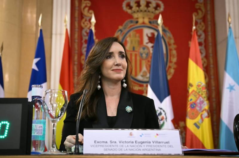 Victoria Villarruel participa del XII Foro Parlamentario Iberoamericano en Madrid