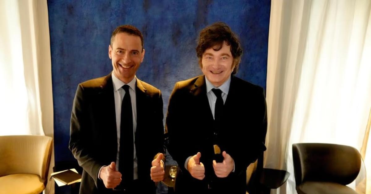 Javier Milei y el CEO de Glencore Gary Nagle