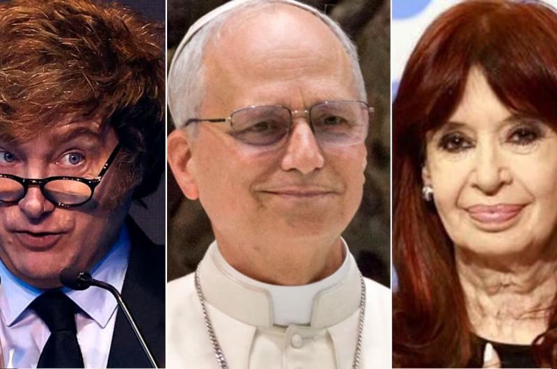 El papa León XIV podría reunir a Cristina Kirchner con Javier Milei (Fotos- Reuters)