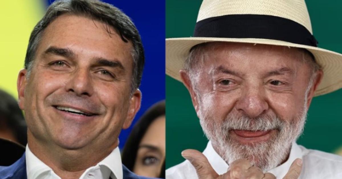 FlÃvio Bolsonaro y Luiz Lula da Silva (Foto- EFE)
