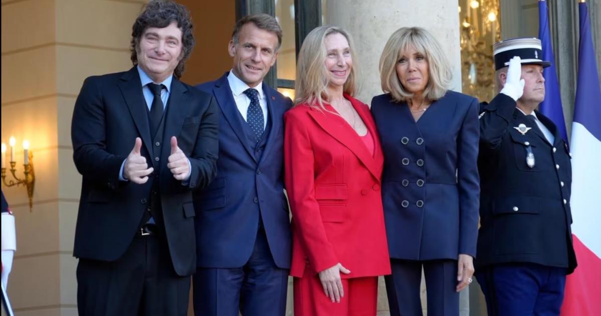 Javier Milei se reunió con Emmanuel Macron (Foto Google)