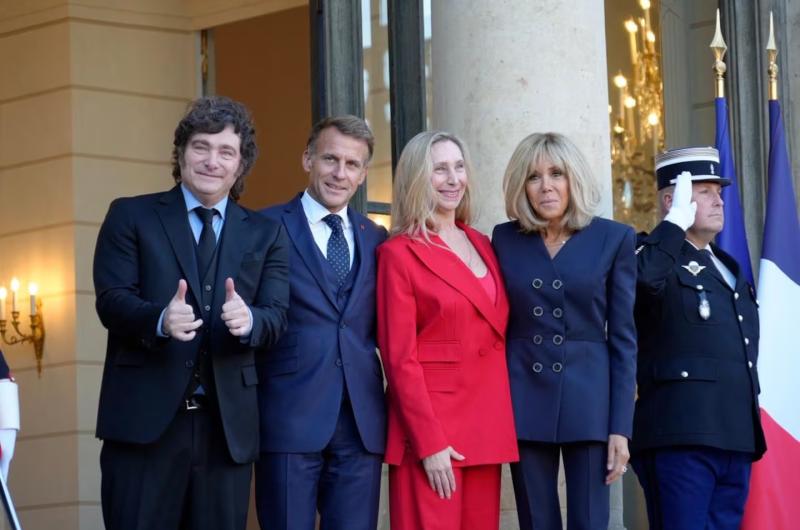 Javier Milei se reunió con Emmanuel Macron (Foto Google)