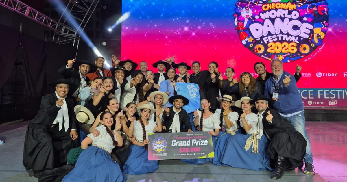 Santiago del Estero conquistoacute Corea del Sur- BAFOLSE ganoacute el 1er Premio y se quedoacute con US20000 en el Cheonan World Dance Festival 2026