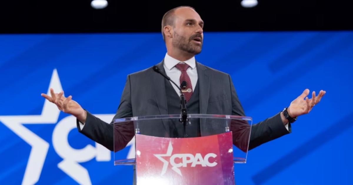 Eduardo Bolsonaro hermano del candidato presidencial Fl�vio Bolsonaro se encuentra autoexiliado en Estados Unidos